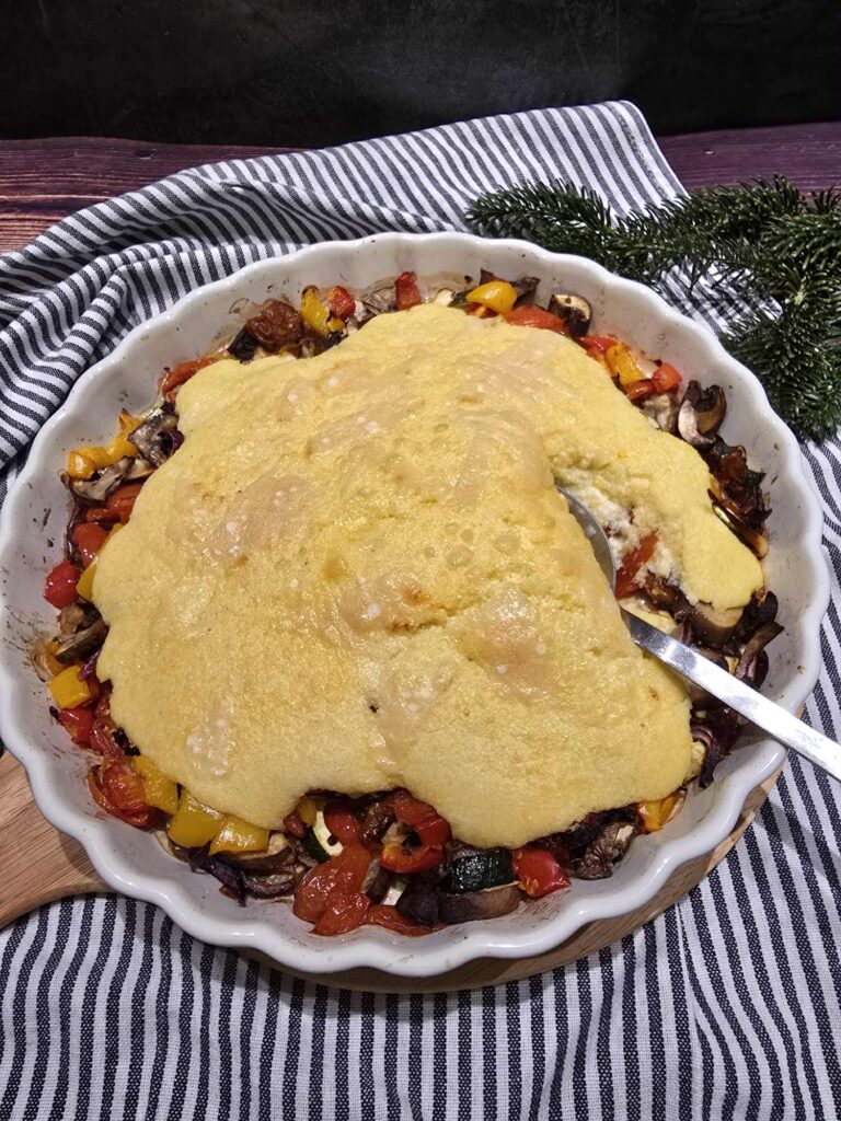 Mal Mediterran: Polenta mit Parmesan und Ofengemüse