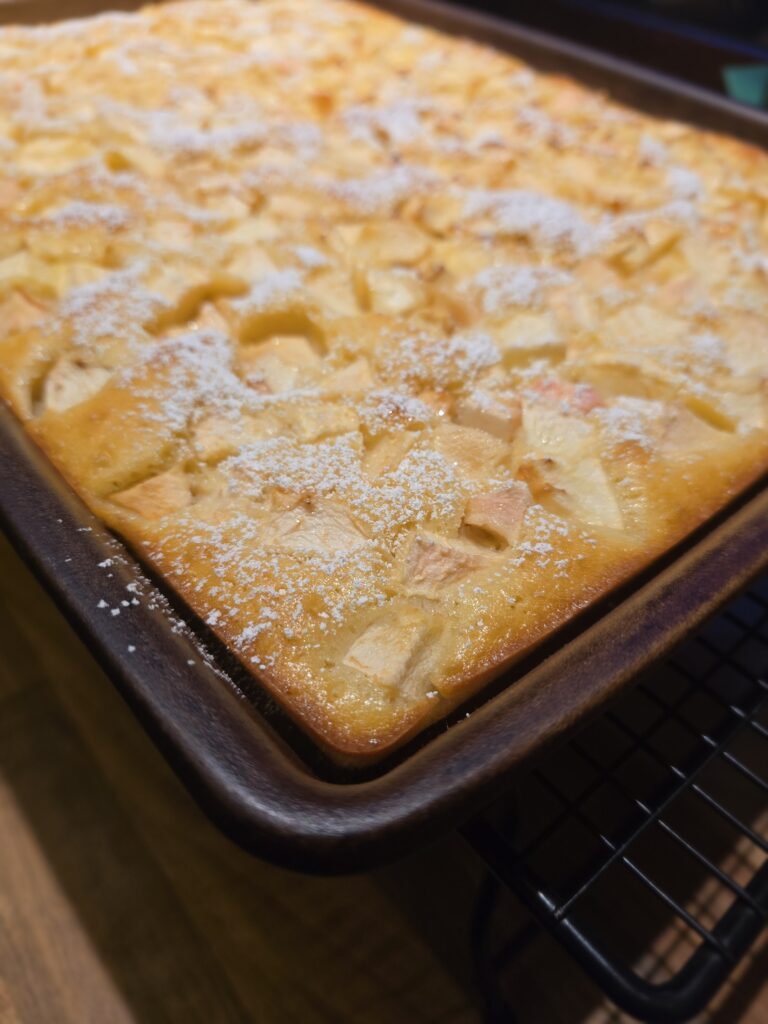 Apfelkuchen von meinem liebsten Blech