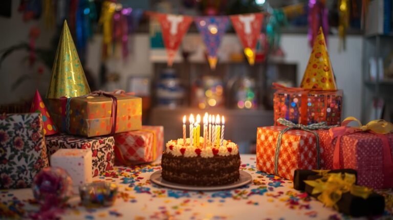 Komm, wir machen aus meinem Esstisch ein Geburtstagstisch