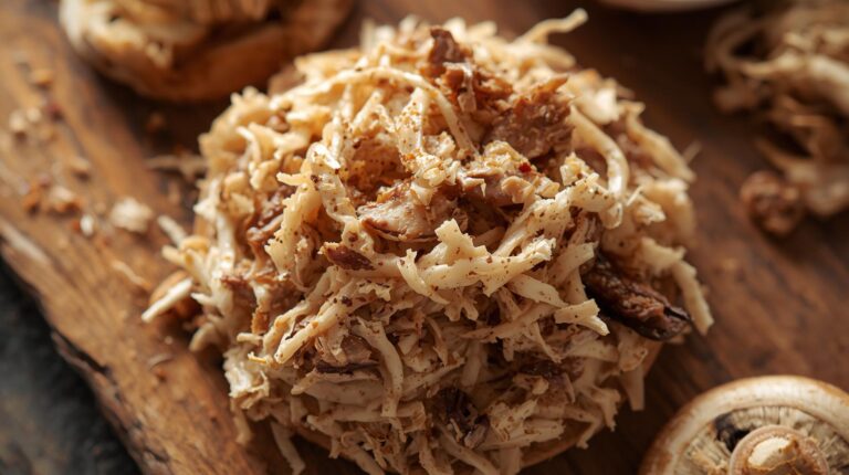 Kräuterseitlinge wie pulled Pork